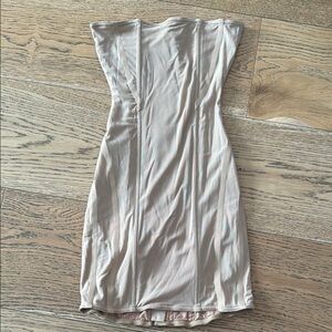 JLUXLABEL Strapless Nude Corset Dress